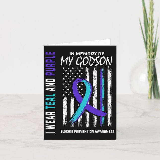 In Memory Godson Suicide Awareness Prevention Amer Card (Front)