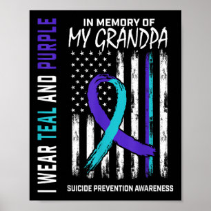 In Memory Grandpa Suicide Awareness Prevention Ame Poster