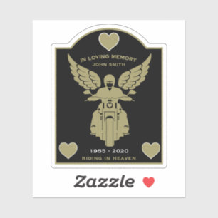 In Memory Motorbike Rider Biker Funeral