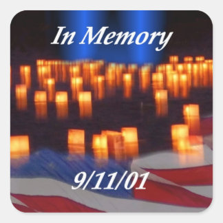 In Memory of 9/11 Square Sticker