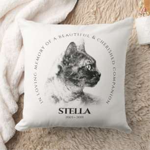 In Memory of a Beloved Pet Memorial Cushion