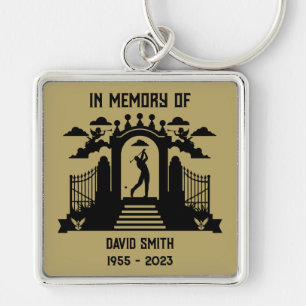 In Memory Of A Golfers Funeral Key Ring