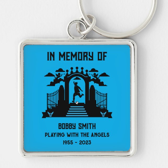 In Memory Of A Golfers Funeral Key Ring (Front)