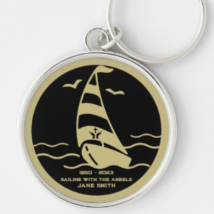In Memory Of A Sailor Garden Key Ring