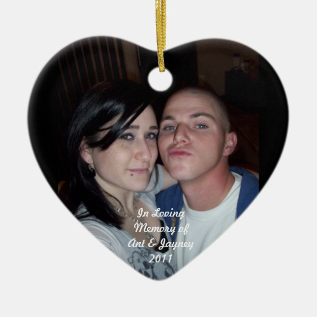 In Memory of Anthony & Jayney Watson Ornament (Front)