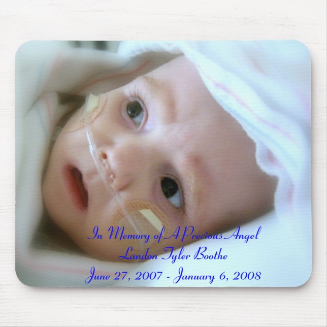 In Memory of Baby Landon Mousepad (Front)