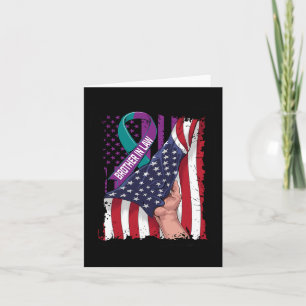 In Memory of Brother In Law Suicide Awareness USA Card