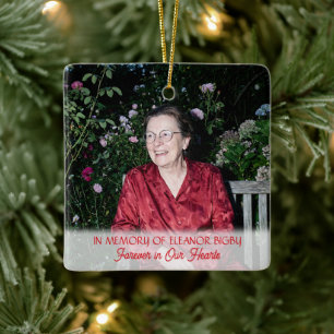 In Memory of Cardinal Poem Memorial Keepsake Ceramic Ornament