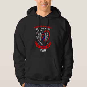 In Memory of Dad CHD Awareness Products Heart Dise Hoodie