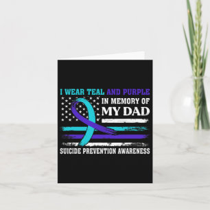 In Memory Of Dad Suicide Awareness Prevention Amer Card