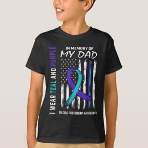 In Memory of Dad Suicide Awareness Prevention Amer T-Shirt