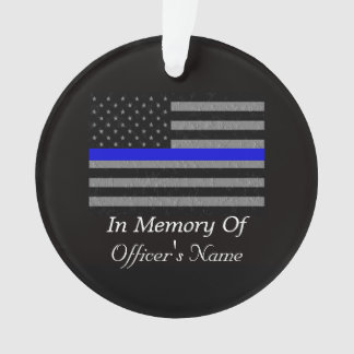 IN MEMORY OF FALLEN POLICE OFFICER ORNAMENT