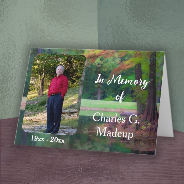 In Memory Of Funeral Service Bulletin Card (Creator Uploaded)