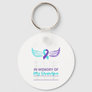 In Memory Of Grandpa Suicide Awareness Prevention Key Ring