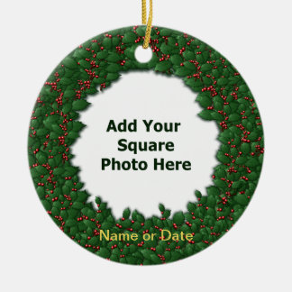 In Memory Of Holly Wreath 2-Sided Tree Ornament