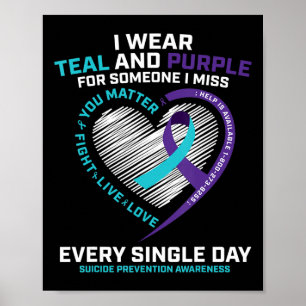 In Memory Of I Miss Son Mum Dad Suicide Prevention Poster