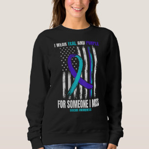 In Memory Of Loved One Suicide Awareness Usa Flag Sweatshirt