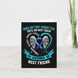 In Memory of Loving Best Friend Suicide Awareness  Card