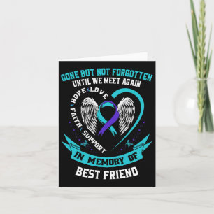 In Memory Of Loving Best Friend Suicide Awareness Card