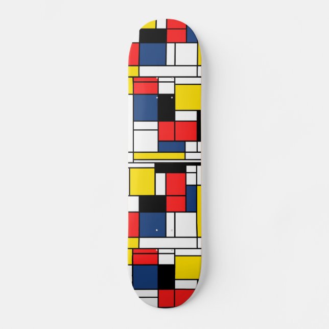 In Memory of Mondrian - Skate Deck (Front)