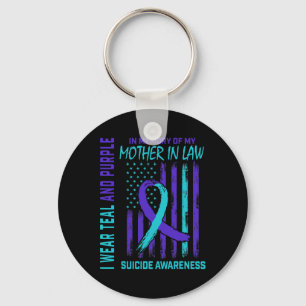 In Memory Of Mother In Law Suicide Awareness Ameri Key Ring