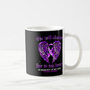 In Memory Of My Aunt Overdose Awareness Angel Wing Coffee Mug