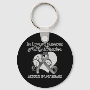 In Memory of My Brother - Brain Cancer Key Ring