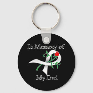 In Memory of My Dad - Lung Cancer Key Ring