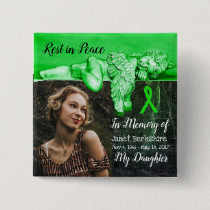 In Memory of My Daughter Lyme Memorial Button