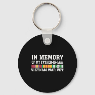In Memory Of My Father-in-law Vietnam Veteran Us V Key Ring