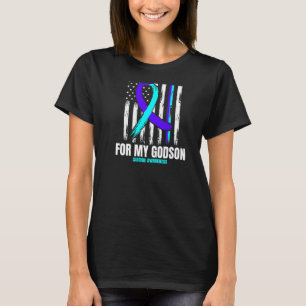 In Memory Of My Godson Suicide Awareness Usa Flag T-Shirt