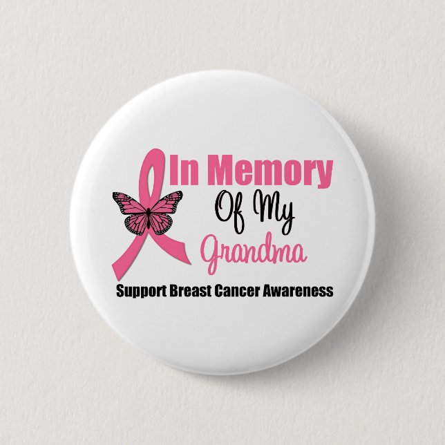 In Memory of My Grandma 6 Cm Round Badge (Front)