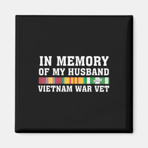 In Memory Of My Husband Vietnam Veteran Family Mat Magnet