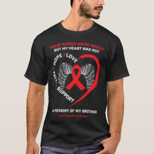 In Memory Of My Loving Brother Heart Disease Aware T-Shirt