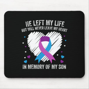 In Memory Of My Loving Son Suicide Prevention Awar Mouse Pad