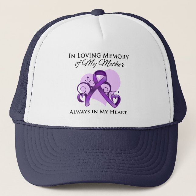 In Memory of My Mother - Pancreatic Cancer Trucker Hat (Front)