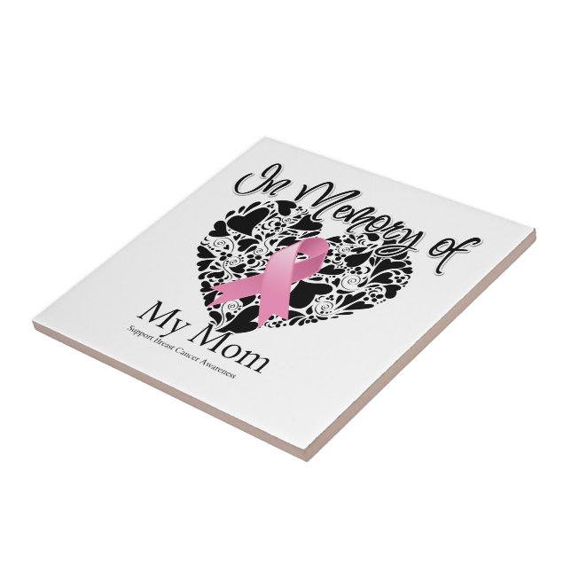 In Memory of My Mum - Breast Cancer Awareness Tile (Side)