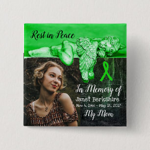 In Memory of My Mum Lyme Memorial Button