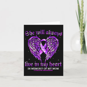 In Memory Of My Mum Overdose Awareness Angel Wing Card
