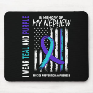 In Memory Of My Nephew Suicide Awareness Preventio Mouse Pad