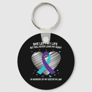 In Memory Of My Sister In Law Suicide Awareness Pr Key Ring