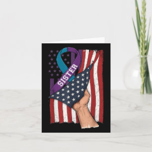 In Memory Of My Sister Suicide Prevention Awarenes Card