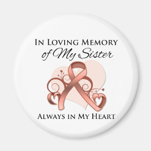 In Memory of My Sister - Uterine Cancer Magnet