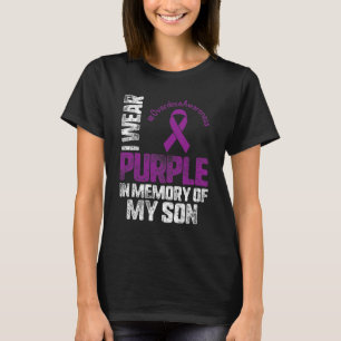 In Memory Of My Son Overdose Awareness Month Ribbo T-Shirt