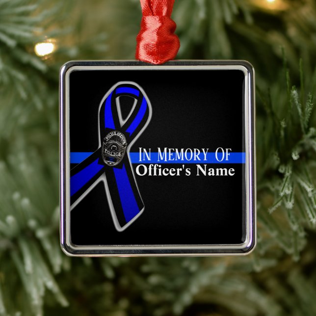 IN MEMORY OF OFFICER SUPPORT POLICE ORNAMENT (Tree)