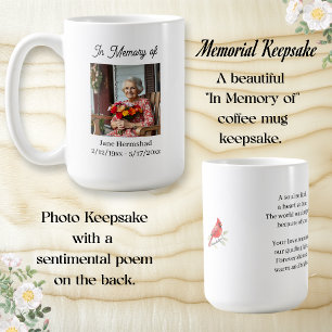 In Memory of Photo Keepsake Gift Coffee Mug