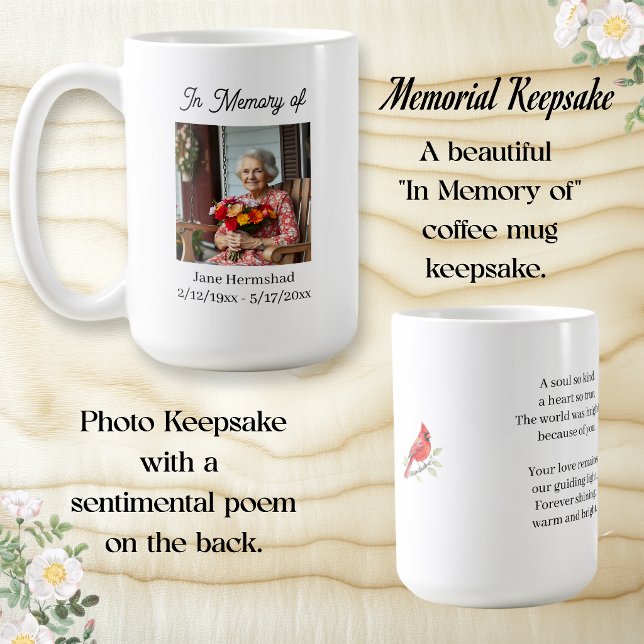 In Memory of | Photo Keepsake Gift Coffee Mug (Creator Uploaded)
