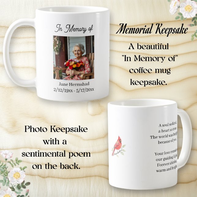 In Memory of | Photo Keepsake Gift Coffee Mug (Creator Uploaded)