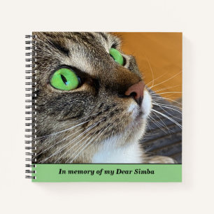 In memory of photo keepsake notebook