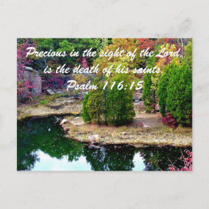 In Memory of Psalm 116:15 Postcard